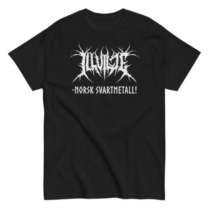 Illvilje - Classic tee (Unisex, logo + "Norsk svartmetall")